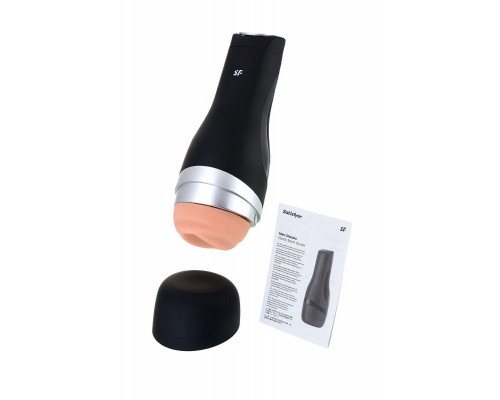 Мастурбатор нереалистичный Satisfyer Men Classic, TPE, серебристый, 25,4 см.