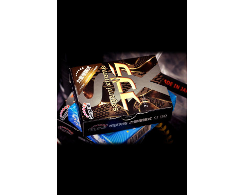Презервативы Sagami, xtreme, cobra, латекс, 19 см, 5,3 см, 3 шт.