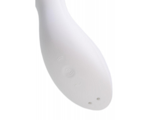 Вакуумный стимулятор клитора с вибрацией Satisfyer Curvy Trinity 5 Connect App, белый, 16,5 см