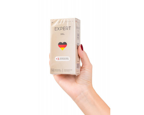 Презервативы EXPERT XXL Germany 12шт +(3 бесплатно), увеличенного размера