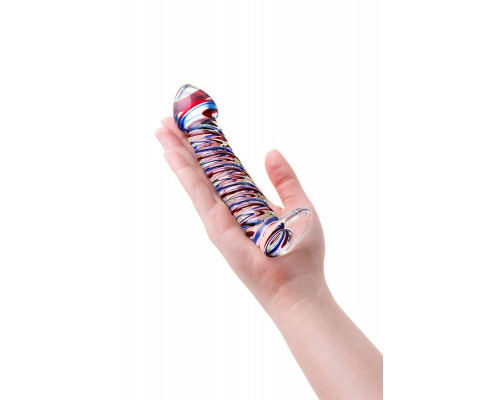 Нереалистичный фаллоимитатор Sexus Glass, стекло, прозрачный, 16,5 см
