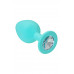 Анальная втулка Eromantica Cherr, силикон, мятный, 8 см