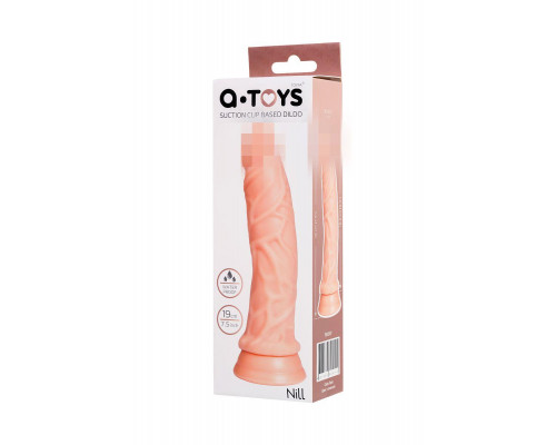 Реалистичный фаллоимитатор A-Toys by TOYFA Nill, TPE, телесный, 19 см