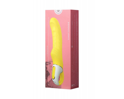 Нереалистичный вибратор Satisfyer Vibes Yummy Sunshine, силикон, желтый, 22,5 см.