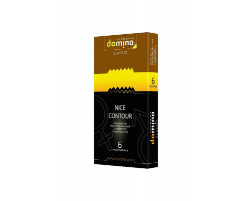 Презервативы Domino, classic, nice contour, 18 см, 5,2 см, 6 шт.