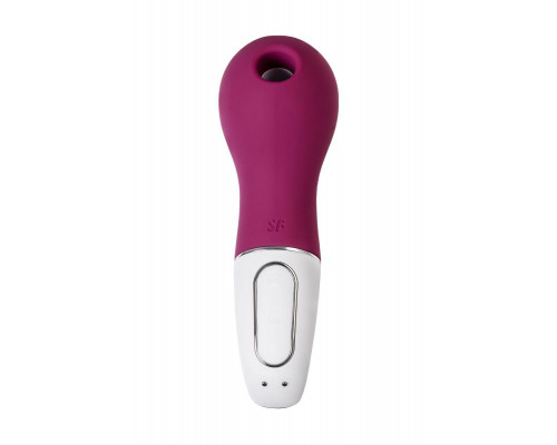 Вакуум-волновой стимулятор клитора с вибрацией Satisfyer Lucky Libra, силикон, бордовый, 15,7 см