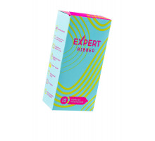 Презервативы EXPERT Ribbed, ребристые, 15шт