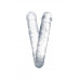 Фаллоимитатор двусторонний TOYFA Basic Double Dildo, TPR, прозрачный, 40 см