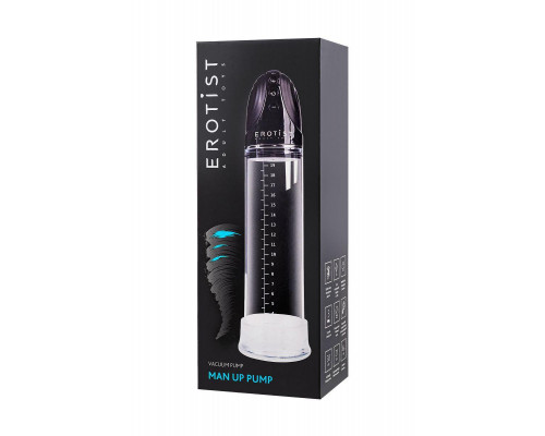 Помпа для пениса Erotist Man up pump, ABS пластик, прозрачная, 30 см
