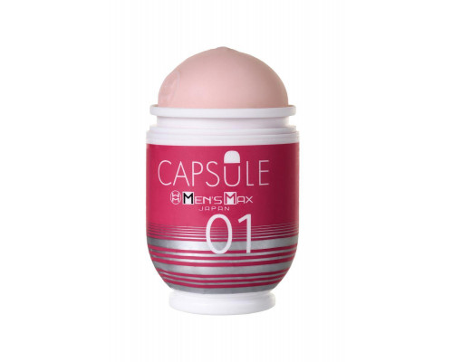 Мастурбатор нереалистичный MensMax CAPSULE 01 Dandara, TPE, розовый, 8 см