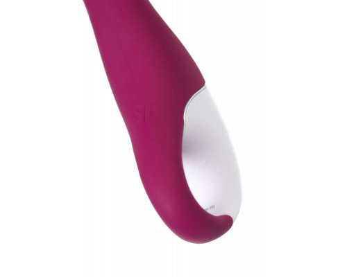 Вибратор с подогревом Satisfyer Heated Thrill Connect App, бордовый, 20,6 см