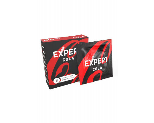 Презервативы EXPERT Cola, аромат Колы , 3 шт