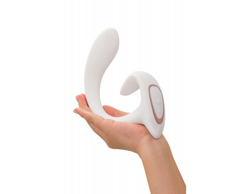 Вагинально-клиторальный вибратор Satisfyer G for Goddess 1, белый, 27 см