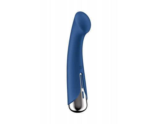 Вибратор для точки G  с ротацией Satisfyer Spinning G-Spot 1, силикон, синий, 16,8 см