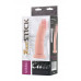 Реалистичный вибратор RealStick Elite Vibro, TPR, телесный, 7 режимов вибрации, 18 см