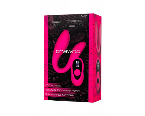 Вибратор для пар eroTEQ by TOYFA Prawno с пультом ДУ, силикон, розовый, 18 см