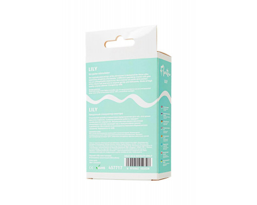 Вакуумный стимулятор Flovetta LILY, силикон, розовый, 13 см