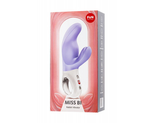Вибратор с клиторальным стимулятором Fun Factory MiSS BI, силикон, сиреневый, 17 см