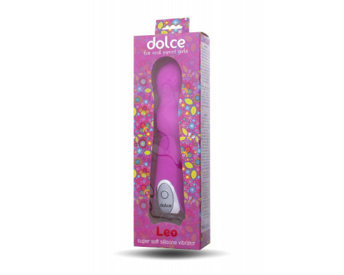 Вибратор TOYFA Dolce Leo, силикон, розовый, 16,5см