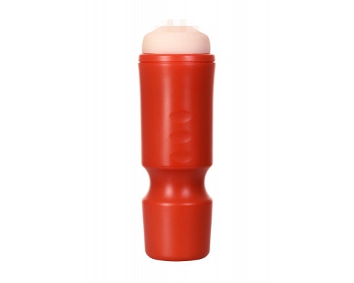 Мастурбатор A-Toys by TOYFA Denna, вагина, TPE, красный, 24 см, 7,6 см