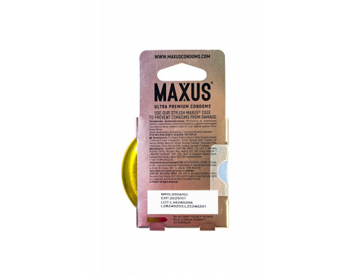 Презервативы Maxus EXOTIC MIX,  латекс, ароматизированные 3 шт.