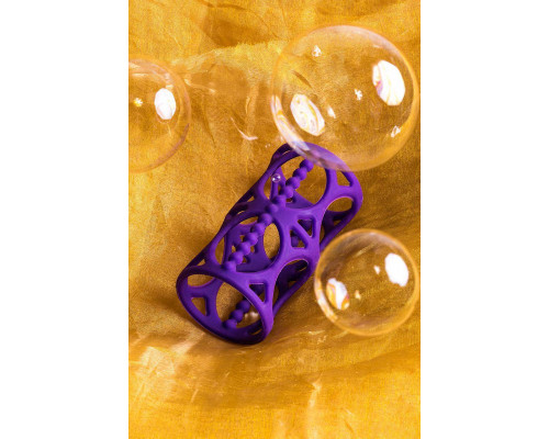 Насадка на пенис A-Toys by TOYFA Myri, силикон, фиолетовый, 7,5 см