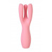 Вибростимулятор Satisfyer Threesome 3, силикон, розовый, 14 см