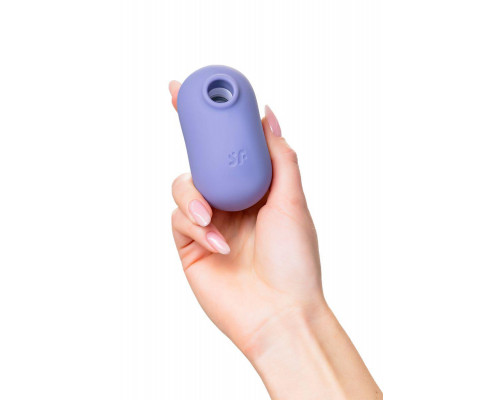 Вакуумный стимулятор клитора с вибрацией Satisfyer Pro To Go 2, фиолетовый, 8,5 см