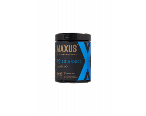 Презервативы Maxus Classic, классические, латекс, 12 шт.