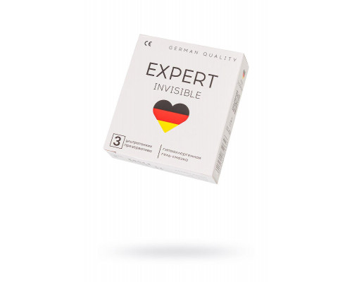 Презервативы EXPERT Invisible Germany 3 шт. (ультратонкие)