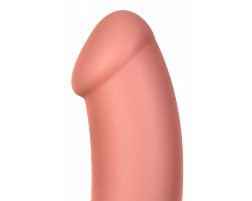 Нереалистичный вибратор Satisfyer Master, силикон, бежевый, 23,5 см.