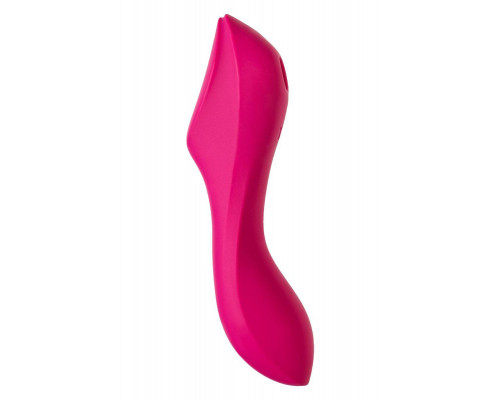 Вакуумный стимулятор клитора с вибрацией Satisfyer Curvy Trinity 3, красный, 17,7 см