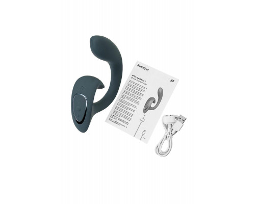 Вагинально-клиторальный вибратор Satisfyer G for Goddess 1, темно-серый, 27 см
