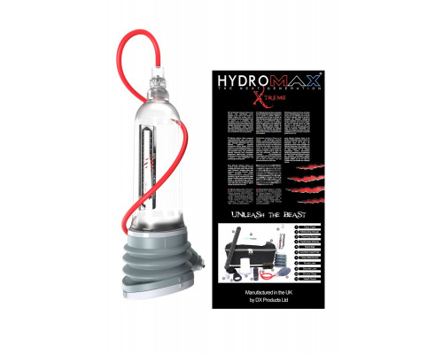 Гидропомпа Bathmate Hydromax Xtreme X50, прозрачная, 36,5 см