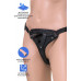 Трусики для страпона RealStick Strap-On Emery c TPR насадкой, экокожа, черные
