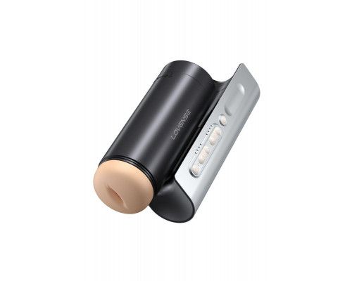 Вибромастурбатор нереалистичный LOVENSE Solace PRO, TPE, черный, 23,1 см