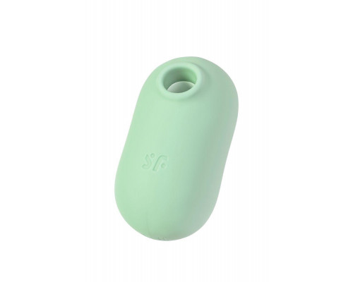 Вакуумный стимулятор клитора с вибрацией Satisfyer Pro To Go 2, мятный, 8,5 см