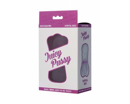 Мастурбатор реалистичный Juicy Pussy by TOYFA Crystal Rose, TPE, 14 см