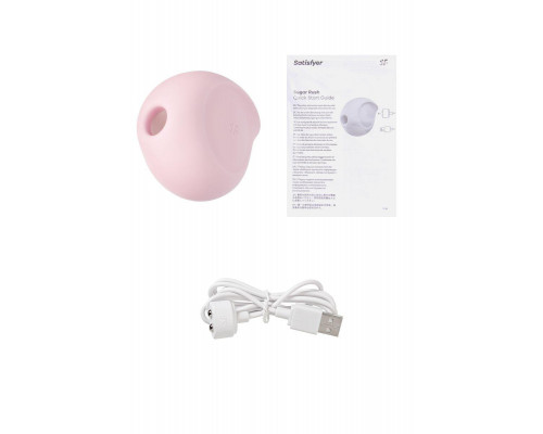 Вакуум-волновой бесконтактный стимулятор клитора Satisfyer Sugar Rush, силикон, розовый, 8,2 см
