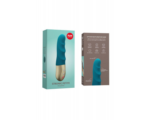 Пульсатор-мини Fun Factory STRONIC PETITE, силикон, голубой, 17 см
