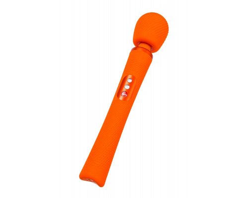 Вибромассажер Fun Factory VIM VIBRATING WAND, силикон, оранжевый, 31,3 см