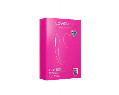 Виброяйцо LOVENSE Lush Mini, силикон, розовый, 9,6 см