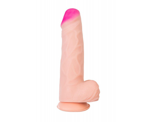 Фаллоимитатор-гигант LoveToy, реалистичный, neoskin, телесный, 27 см, Ø 6,8 см
