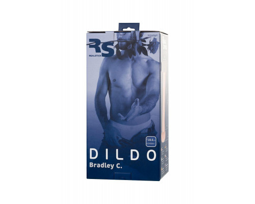 Фаллоимитатор RealStick Silicone Bradley C, силикон, телесный, 18,5 см