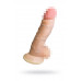 Фаллоимитатор неоскин на присоске REAL Standard Lovetoy, TPR, телесный, 17 см