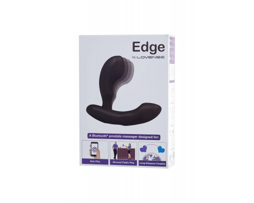 Стимулятор простаты LOVENSE Edge, силикон, черный, 11,4 см