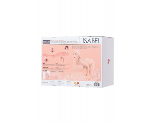 Мастурбатор реалистичный KOKOS ISABEL, TPR, телесный, 26 см