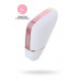 Вакуум-волновой стимулятор с вибрацией Satisfyer Love Triangle Connect App, силикон, белый, 8,8 см
