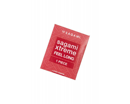 Презервативы Sagami, xtreme, feel long, латекс, 19 см, 5,2 см, 1 шт.