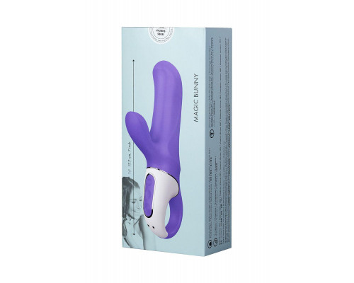 Нереалистичный вибратор Satisfyer Vibes Magic Bunny, силикон, фиолетовый, 17,7 см.